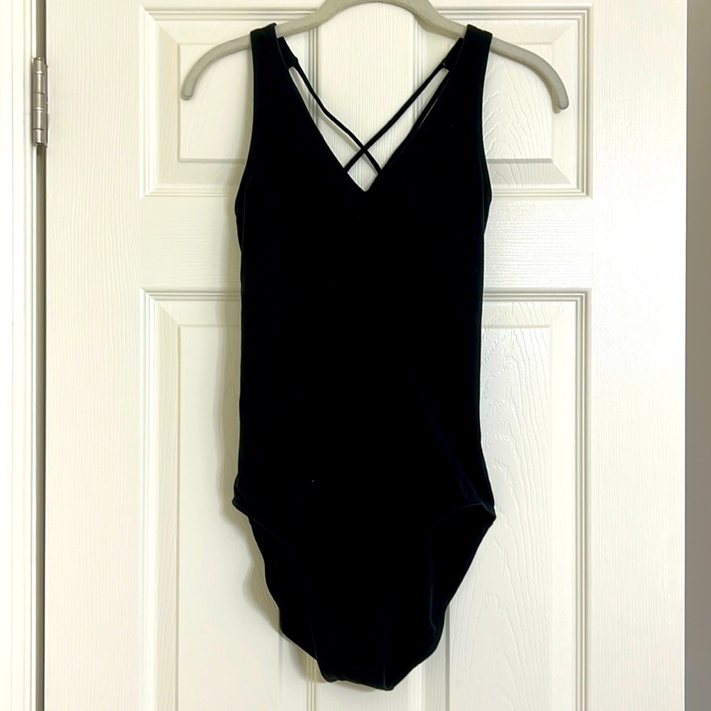 Strappy back Black Balera Leotard